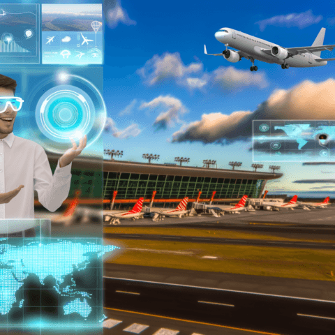 Texto alternativo: "Aeropuertos Uruguay y FlightRadar24 colaboran para mejorar la cobertura aérea y seguridad en el espacio aéreo uruguayo, proporcionando información en tiempo real sobre el tráfico de vuelos."