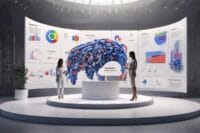 Leonardo Diffusion XL 3D visualization of Google search ads po 1