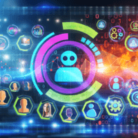 Texto alternativo: "Una representación visual de herramientas de inteligencia artificial que optimizan campañas de marketing digital, destacando su impacto en la automatización, personalización y análisis de datos para mejorar resultados."