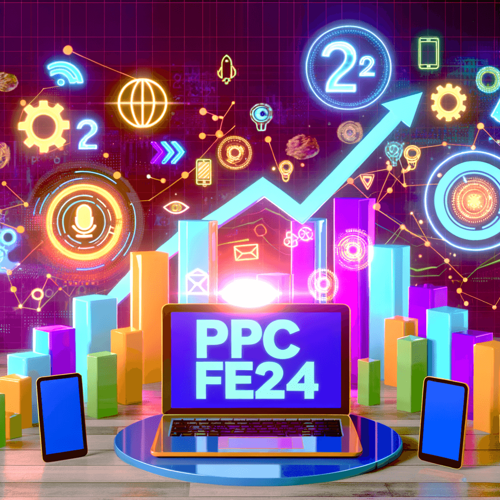 Texto alternativo para una imagen de un artículo de blog en WordPress: "Banner del PPC Fest 2024, destacando la importancia del evento para publicitarios digitales, con profesionales del marketing digital conectando y aprendiendo sobre estrategias de Publicidad de Pago por Clic."