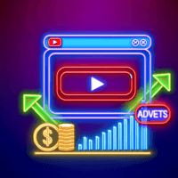 Texto alternativo para la imagen del artículo: "Logo de YouTube con un fondo de anuncios publicitarios, representando la nueva estrategia de introducir anuncios durante la pausa en los vídeos, según el artículo 'YouTube introduce anuncios en vídeos durante la pausa'."