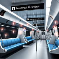 Texto alternativo: "Cámaras de inteligencia artificial en trenes de Renfe, mejorando la seguridad y eficiencia del servicio a través del monitoreo, control de aforo y gestión del mantenimiento. Descubre cómo esta tecnología transforma la experiencia de viaje en el artículo 'Cámaras de IA en Renfe: Funcionamiento y Datos Recopilados'."