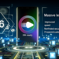 Texto alternativo: "Gráfico que ilustra la actualización de Apple, destacando el salto de iOS 19 a iOS 26, resaltando nuevas características como mejoras en rendimiento, seguridad y personalización en el sistema operativo móvil de Apple."