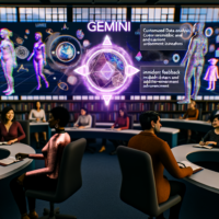 Texto alternativo: "Imagen que ilustra cómo Gemini, una innovadora herramienta de inteligencia artificial, está transformando el estudio y la educación digital, mejorando el aprendizaje personalizado y la eficacia de los educadores."