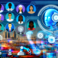 Texto alternativo: "Gráfico que ilustra los puestos de trabajo en riesgo debido a la inteligencia artificial según el informe de Microsoft, destacando áreas como administración, logística y manufactura, donde la automatización puede afectar la necesidad de intervención humana."