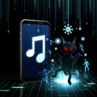 **Texto alternativo para la imagen:** "Ilustración del malware SparkKitty acechando en TikTok, representando la amenaza que representa para los usuarios al robar datos personales y dinero."